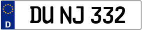 Trailer License Plate